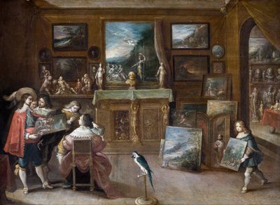 A Visit to the Art Dealer by Frans II Francken the Younger